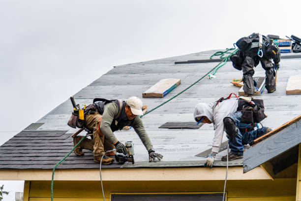 Professional Metal Roofing technician working in Bellevue, MI